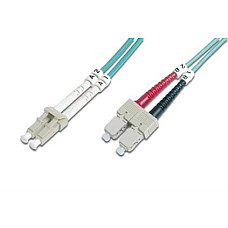 Патч-корд волоконно-оптичний DIGITUS LC/UPC-SC/UPC, 50/125, MM, OM3, duplex, 2м