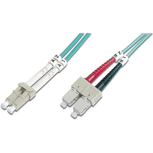 Патч-корд волоконно-оптический DIGITUS LC/UPC-SC/UPC, 50/125, MM, OM3, duplex, 1м
