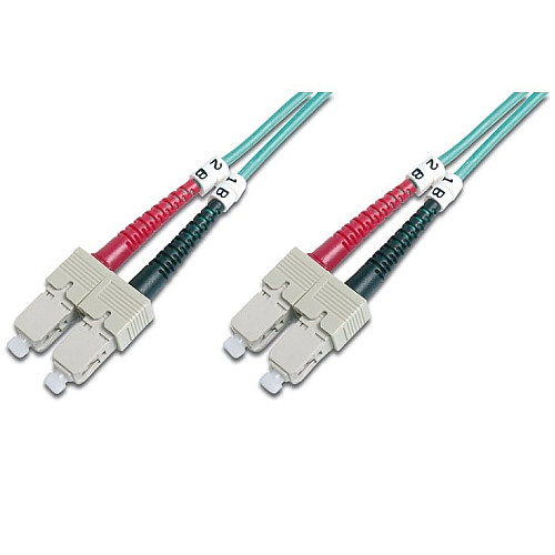 Патч-корд волоконно-оптический DIGITUS SC/UPC-SC/UPC, 50/125, MM, OM3, duplex, 3м