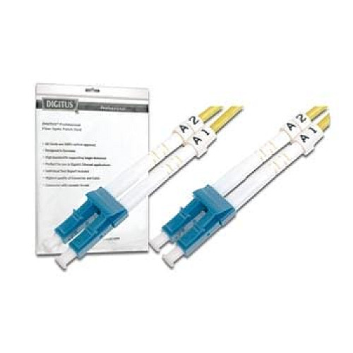 Патч-корд волоконно-оптичний DIGITUS LC/UPC-LC/UPC, 9/125, SM, OS2, duplex, 3м