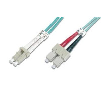 Патч-корд волоконно-оптичний DIGITUS LC/UPC-SC/UPC, 50/125, MM, OM3, duplex, 3м