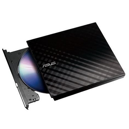 Привід оптичний портативний ASUS SDRW-08D2S-U LITE DVD+-R/RW burner USB2.0 чорний Retail Box Slim