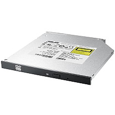 Привід оптичний внутрішній ASUS SDRW-08U1MT DVD+-R/RW burner SATA чорний Bulk для ноутбука Slim