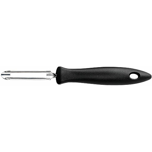 Овощечистка вертикальная Fiskars Essential, с подвижным лезвием, 18.4см, нержавеющая сталь, пластик, черный