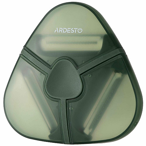 Овощечистка 3 в 1 с чехлом ARDESTO Gemini, нержавеющая сталь, пластик, зеленый