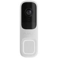 Відеодзвінок Ajax Doorbell, універсальне встановлення, 4 мп, 155° вертикальний 90° горизонтальний, іч 6м, дальнісь виявлення руху 4м, штучний інтелект, wi-fi, білий