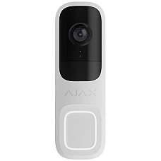 Відеодзвінок Ajax Doorbell, універсальне встановлення, 4 мп, 155° вертикальний 90° горизонтальний, іч 6м, дальнісь виявлення руху 4м, штучний інтелект, wi-fi, білий