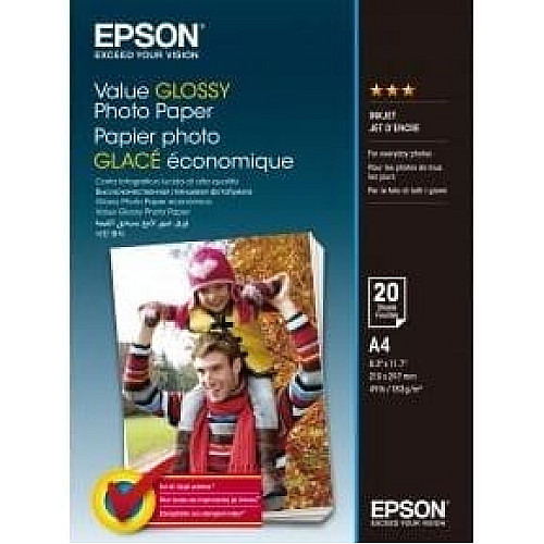 Бумага Epson A4 Value Glossy Photo Paper 20 л.