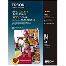 Бумага Epson A4 Value Glossy Photo Paper 50 л.