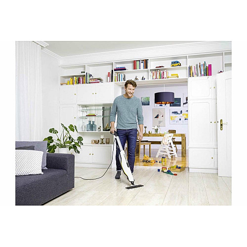Пароочиститель Karcher SC 3 Upright, 1900Вт, 1000мл, 3.5Бар, (паровая швабра), белый