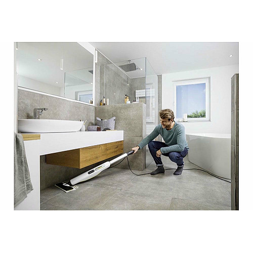Пароочиститель Karcher SC 3 Upright, 1900Вт, 1000мл, 3.5Бар, (паровая швабра), белый