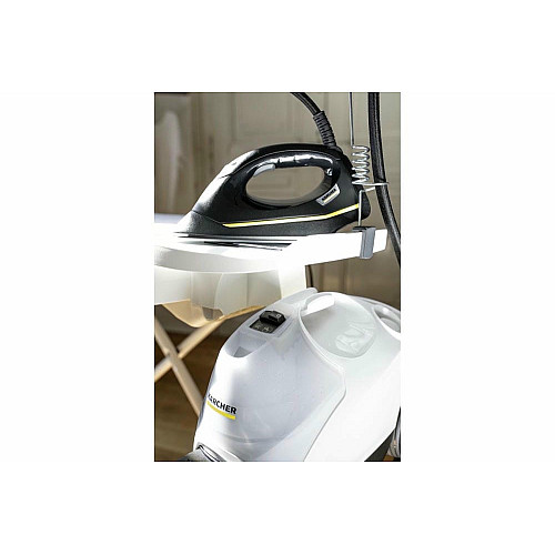 Пароочиститель Karcher SI 4 EasyFix Iron, 2000Вт, 800мл, 3.5Бар, глад.доска, утюг, швабра, белый