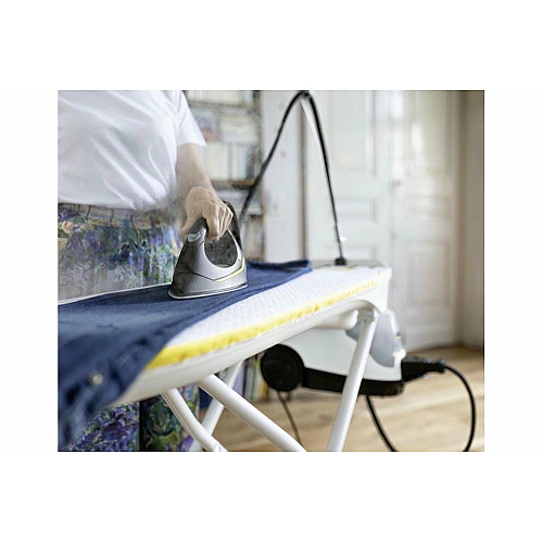 Пароочиститель Karcher SI 4 EasyFix Iron, 2000Вт, 800мл, 3.5Бар, глад.доска, утюг, швабра, белый