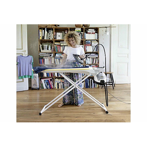 Пароочиститель Karcher SI 4 EasyFix Iron, 2000Вт, 800мл, 3.5Бар, глад.доска, утюг, швабра, белый