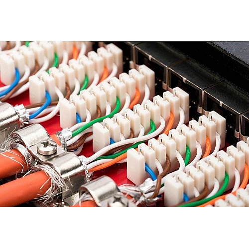 Патч-панель DIGITUS САТ 6A STP, настільна, 12 портів, зібрана, чорна