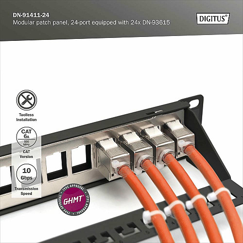 Патч-панель DIGITUS CАТ 6А STP, 19