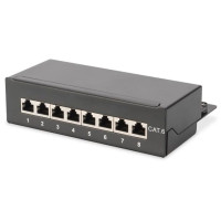 Патч-панель DIGITUS САТ 6 STP, настольная, 8 портов, собрана