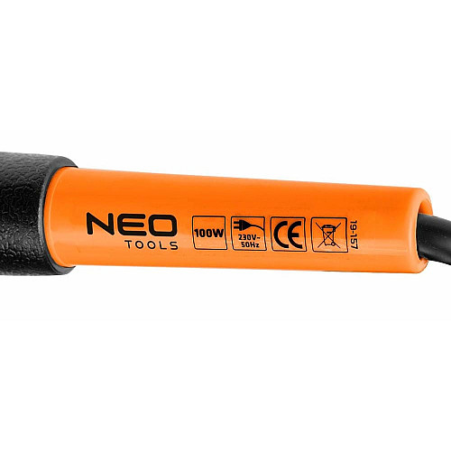 Паяльник електричний Neo Tools 100Вт 500°C нікельована мідь