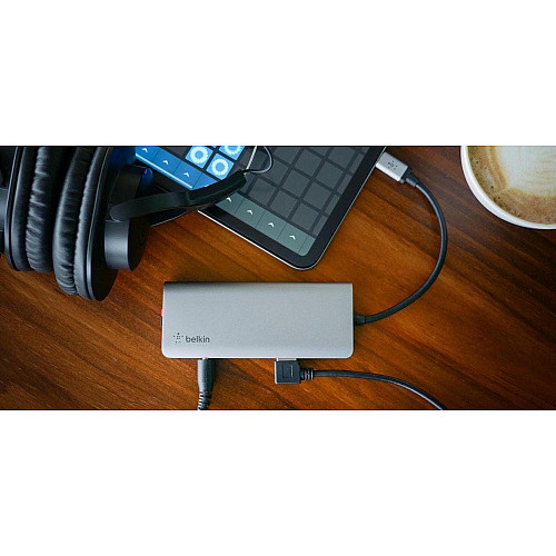 Хаб Belkin USB-C 7в1 HDMI/2хUSB-A/USB-C/SD/microSD/jack3.5