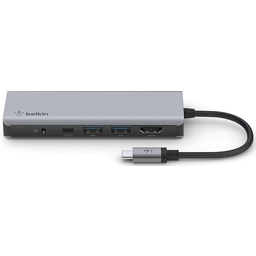 Хаб Belkin USB-C 7в1 HDMI/2хUSB-A/USB-C/SD/microSD/jack3.5