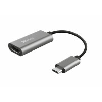 Адаптер Trust Dalyx USB-C > HDMI, 0.2м, Алюминий, черный