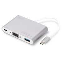 Хаб DIGITUS USB-C > VGA/USB-A/USB-C