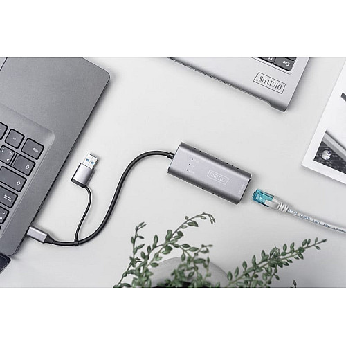 Адаптер DIGITUS USB-C/USB 3.0 - 2.5 Gbps Ethernet