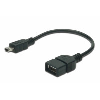 Адаптер DIGITUS miniUSB > USB-AF, OTG