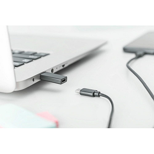 Адаптер DIGITUS USB-A > USB-C (M/F), 3A, 5GB, ver. 3.0