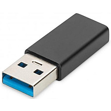 Адаптер DIGITUS USB-A > USB-C (M/F), 3A, 5GB, ver. 3.0
