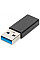 Адаптер DIGITUS USB-A > USB-C (M/F), 3A, 5GB, ver. 3.0