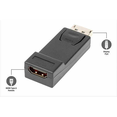 Адаптер DIGITUS DP 1.1 - HDMA A Full HD, M/F