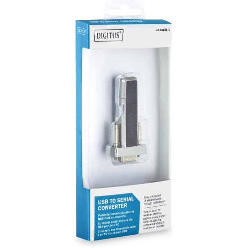 Адаптер DIGITUS USB 1.1 to RS232, чорний