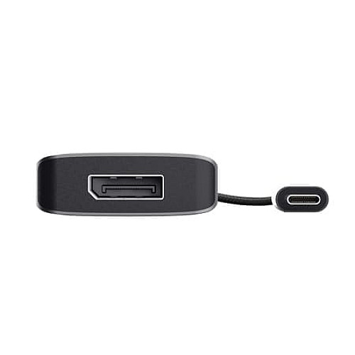 Адаптер Trust Dalyx 7in1 USB-C> 2xUSB-А 3.2/2xUSB-С/2xHDMI/Display Port, Алюміній, 0.16м, Сірий