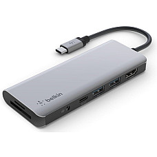 Хаб Belkin USB-C 7в1 HDMI/2хUSB-A/USB-C/SD/microSD/jack3.5