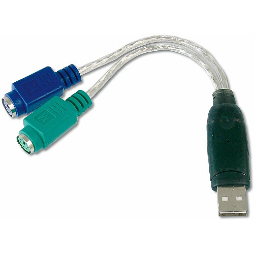 Адаптер DIGITUS USB 1.1 - 2xPS/2, M/F