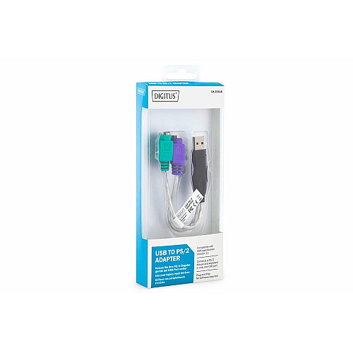 Адаптер DIGITUS USB 1.1 - 2xPS/2, M/F