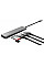 Хаб Trust Halyx USB-С > 3xUSB-А 3.2/SD/microSD, Алюміній, 0.15м, Сірий