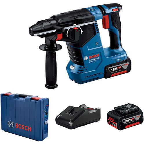 Перфоратор акумуляторний Bosch Professional GBH 187-LI SDS-Plus 18В 2х5А·год 2.4Дж 2.9кг кейс