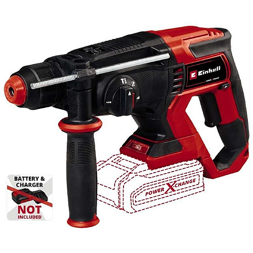 Аккумуляторный перфоратор Einhell TE-HD 18/20LI - Solo SDS-plus PXC 18В 1.8Дж 2.7кг кейс без АКБ и ЗП