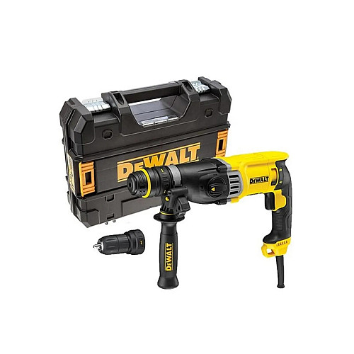 Перфоратор мережевий DeWalt SDS-Plus 900Вт 3.0 Дж 0-5350уд/хв 0-1450об/хв 3 режими кейс 3.1кг