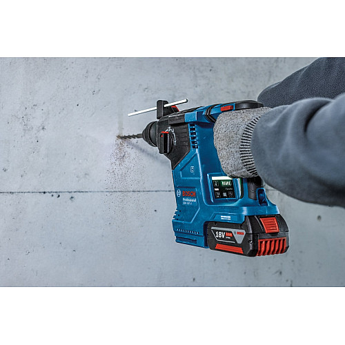 Перфоратор акумуляторний Bosch Professional GBH 187-LI SDS-Plus 18В 2х5А·год 2.4Дж 2.9кг кейс