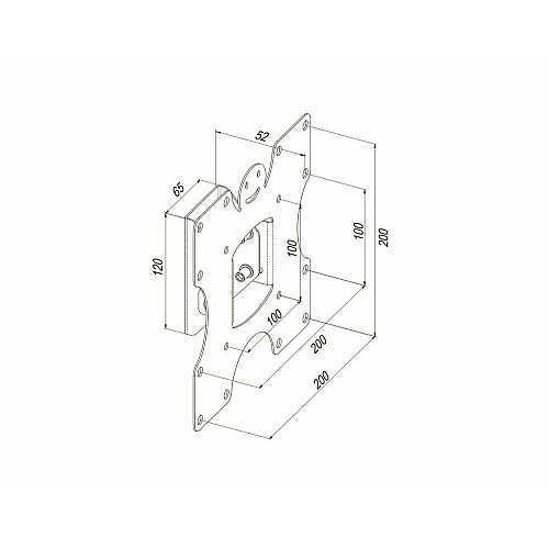 Кріплення ТВ з кутом нахилу KSL WMB-4021N 19-43