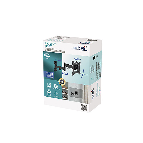 Кріплення ТВ поворотне KSL WMO-3014T 13-28
