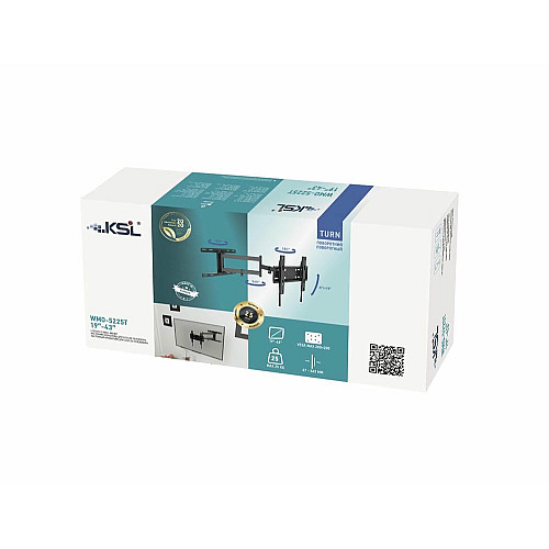 Кріплення ТВ поворотне KSL WMO-5225T 19-43