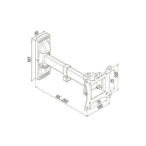 Кріплення ТВ поворотне KSL WMO-3013T 13-28