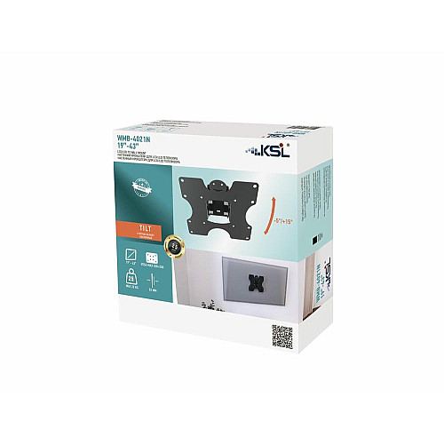 Кріплення ТВ з кутом нахилу KSL WMB-4021N 19-43