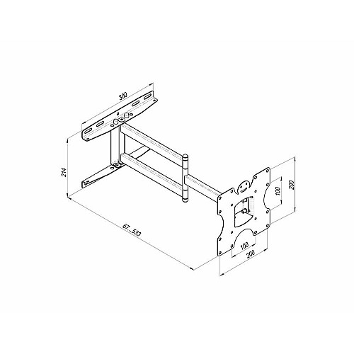 Кріплення ТВ поворотне KSL WMO-4325T 19-43