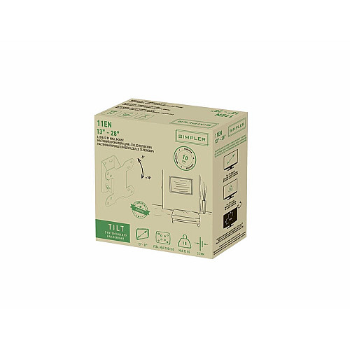 Крепление ТВ с углом наклона Simpler 11EN 18-28