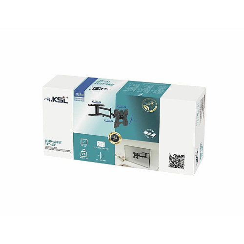 Кріплення ТВ поворотне KSL WMO-4325T 19-43
